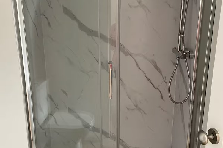 Pods come with a shower